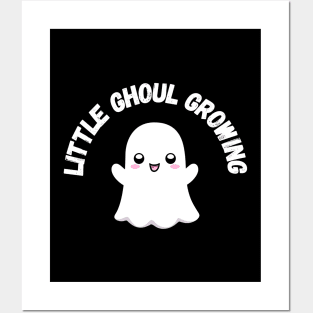 Little Ghoul Growing. Halloween, cute ghost, pregnancy Posters and Art